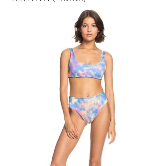 Roxy pop Surf mid waist bikini bottoms NWT L - Picture 6 of 12